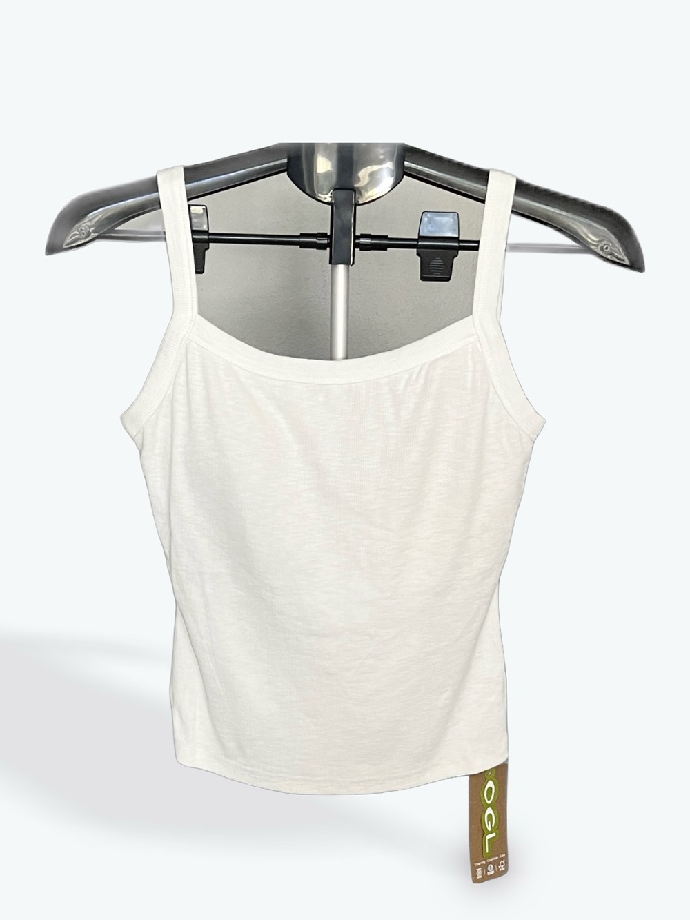 OGL Women's White Slim Strap Tank Top